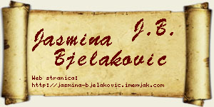 Jasmina Bjelaković vizit kartica